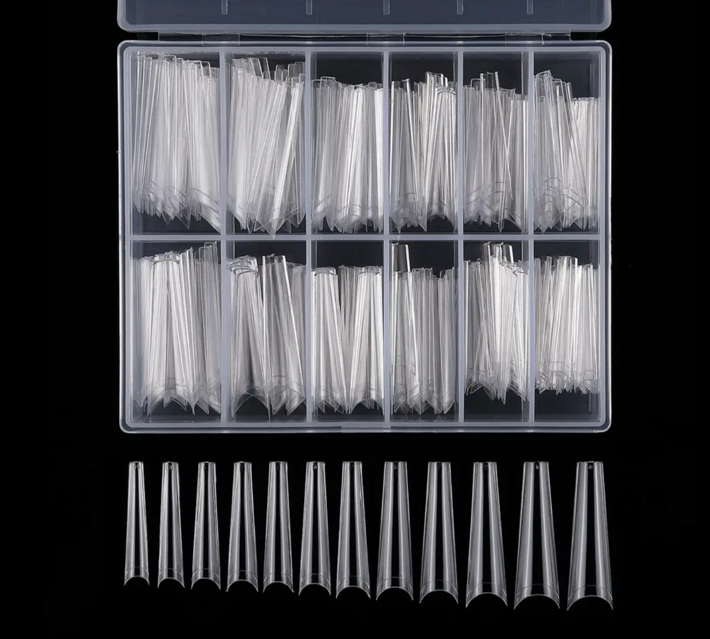 Tip Box Coffin XL Clear | Professionails By Nikki