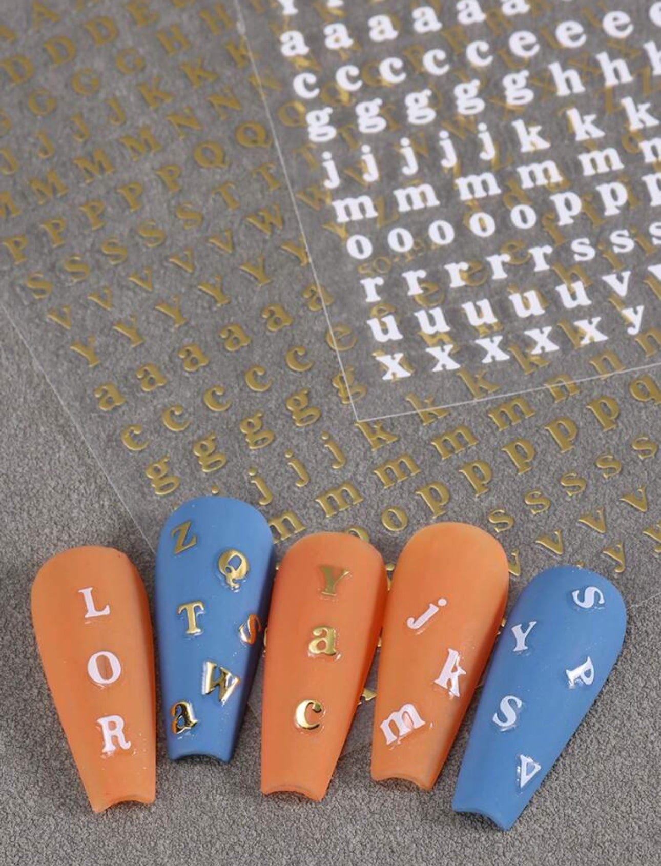 Letter Nagel Stickers Wit | Professionails By Nikki