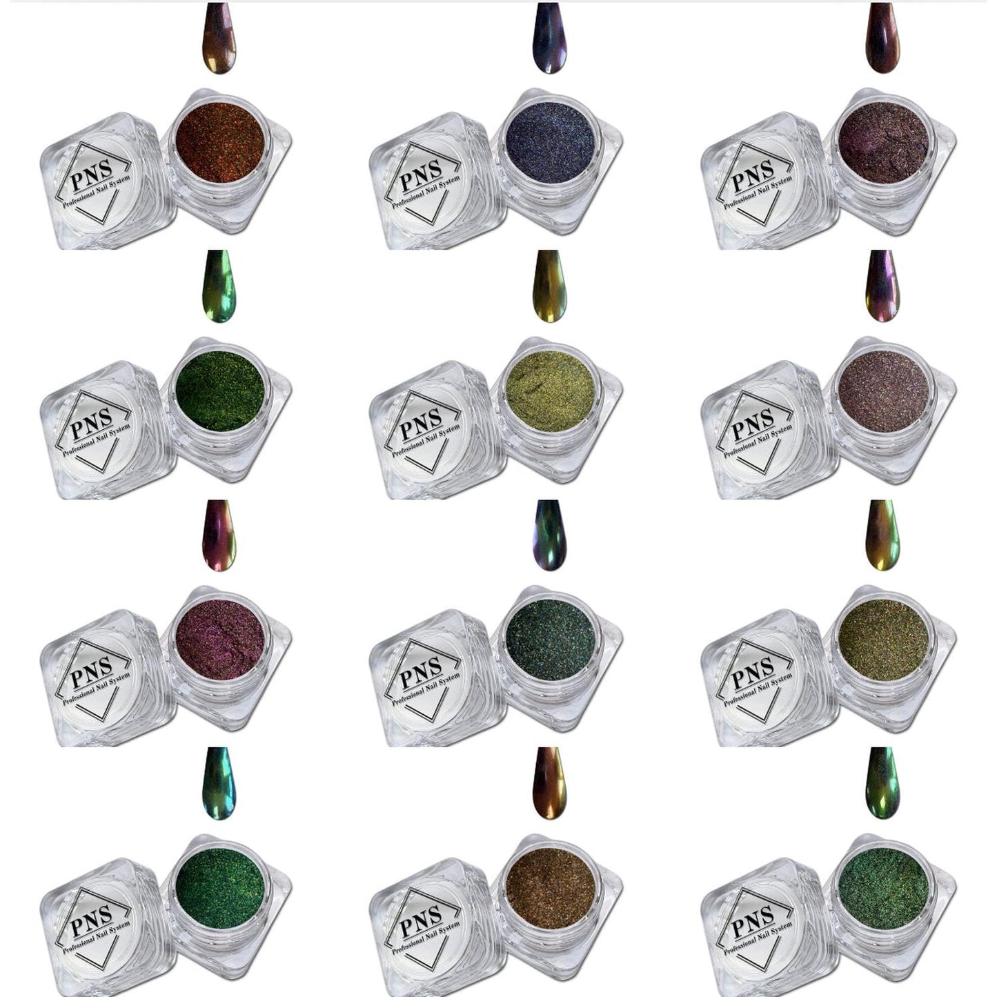 PNS Holo Chrome Set No.1 t/m 12