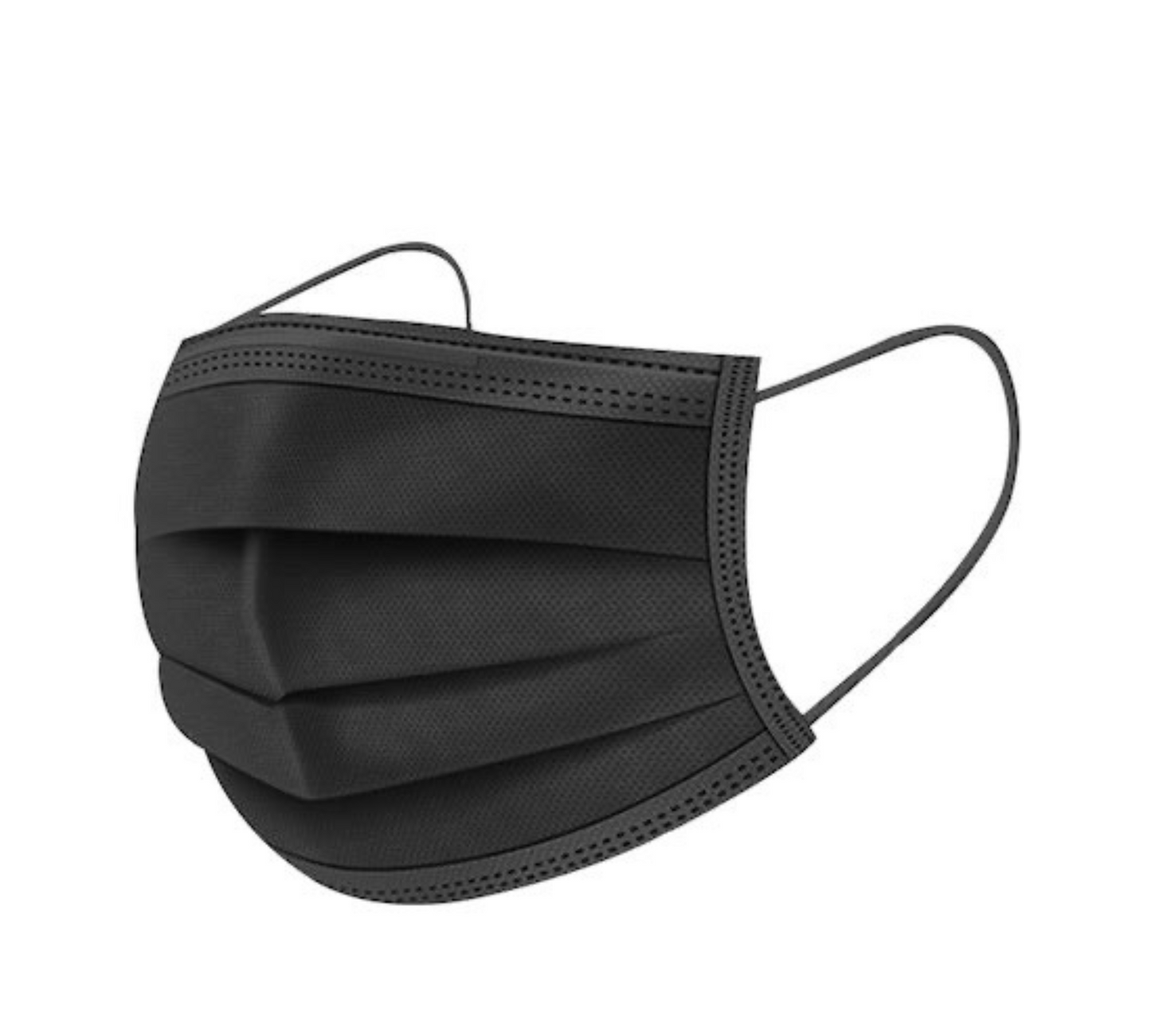 Facemask 50 stuks zwart