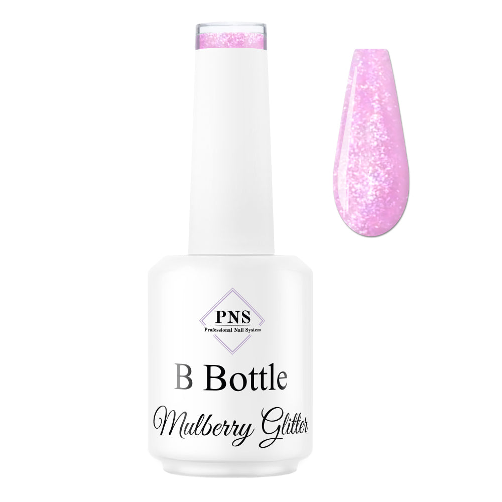 PNS B Bottle Mulberry Glitter