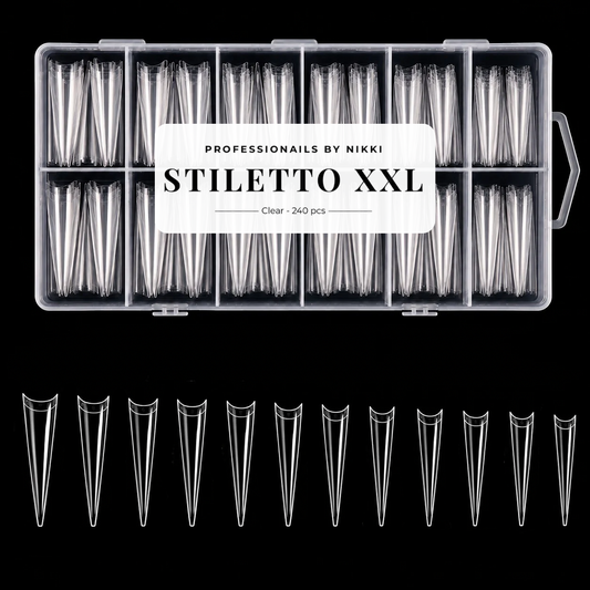 Tip Box Stiletto XXL Clear | Professionails By Nikki