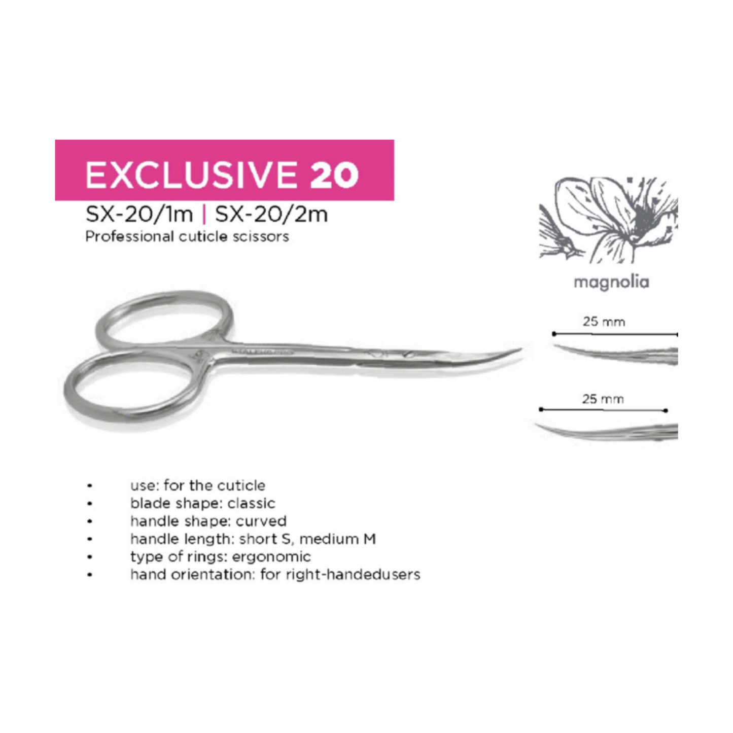 Staleks Exclusive Cuticle Scissor 20/1M