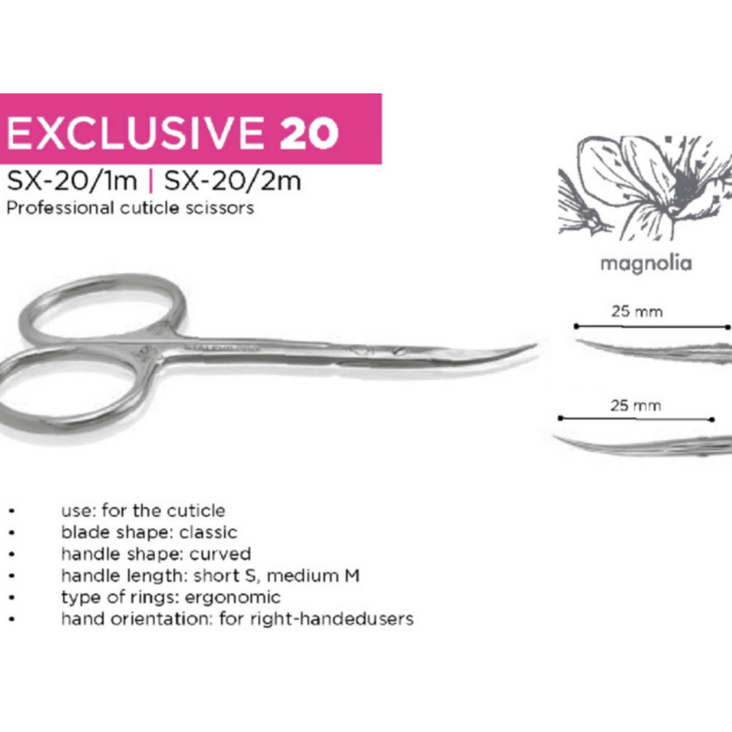 Staleks Exclusive Cuticle Scissor 20/2M