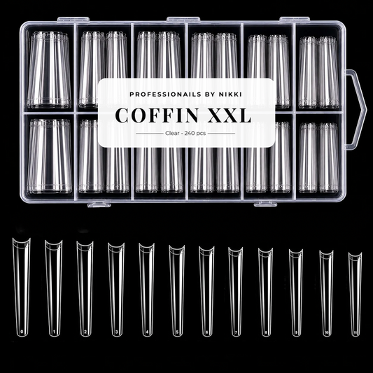 Tip Box Coffin XXL Clear | Professionails By Nikki