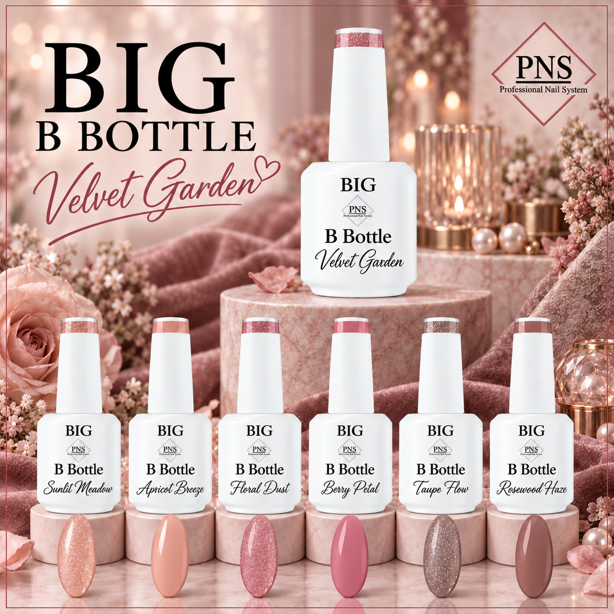 PNS Big B Bottle BIAB - Rosewood Haze