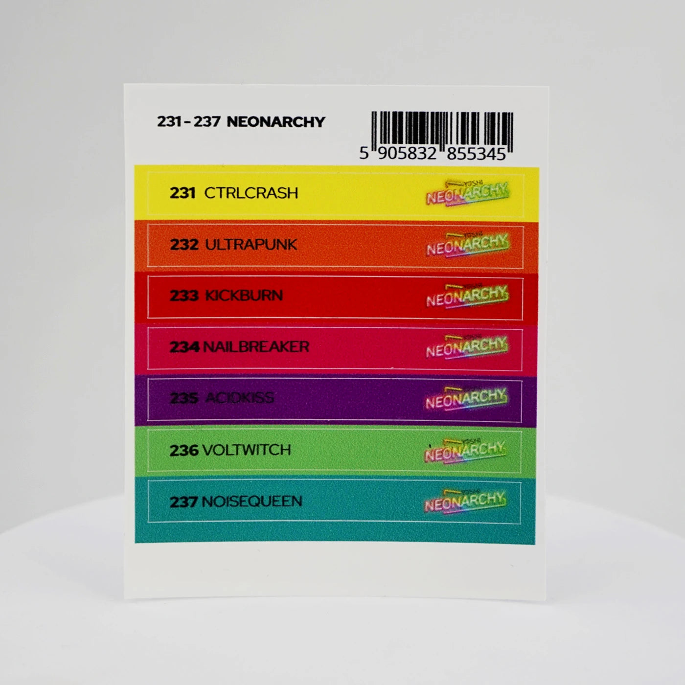 Yoshi Neonarchy Stickers Voor Colourpops – 232-237