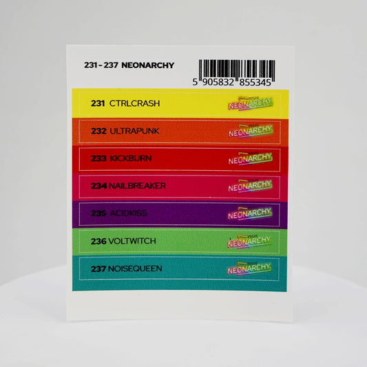 Yoshi Neonarchy Stickers Voor Colourpops – 232-237