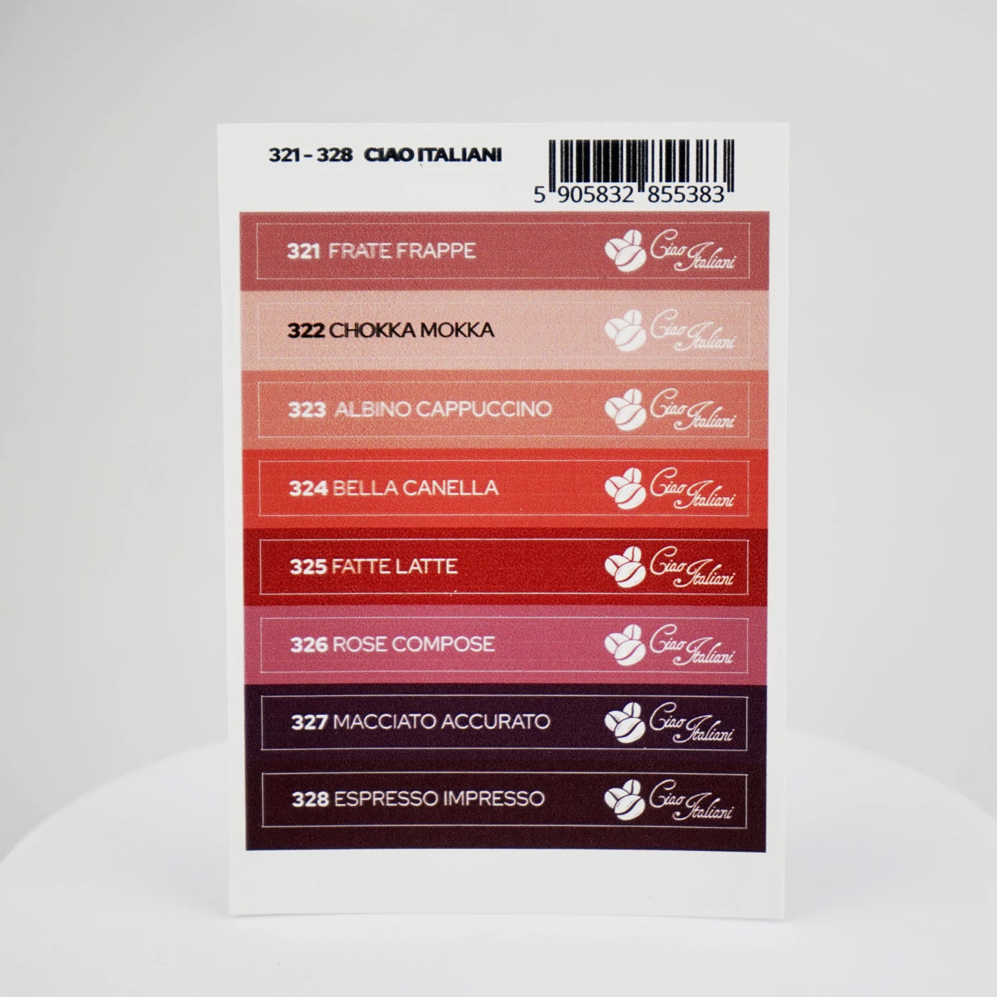 Yoshi Ciao Italiani Stickers Voor Colourpops – 321-328