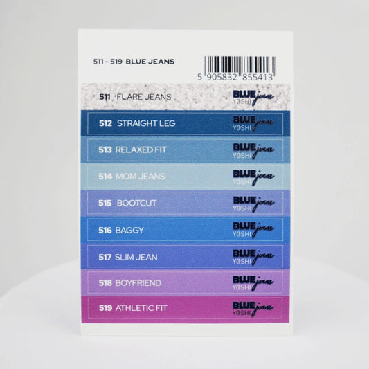 Yoshi Blue Jeans Stickers Voor Colourpops – 511-519