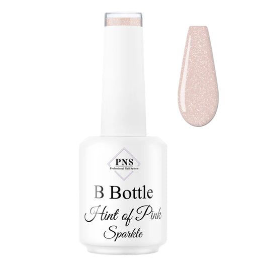 PNS B Bottle Hint of Pink Sparkle