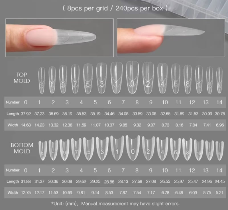 PNS Molding Dual Forms 240 stuks Sandwich ALMOND