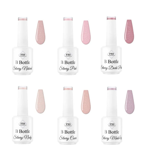 B Bottle Silvery Set van 6 stuks