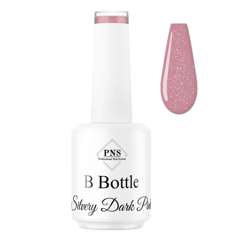 PNS B Bottle Silvery Dark Pink