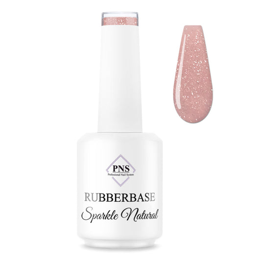 PNS Rubberbase Sparkle Naturel 15ml