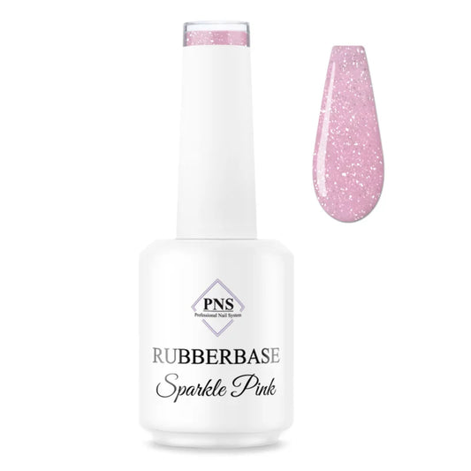 PNS Rubberbase Sparkle Pink 15ml