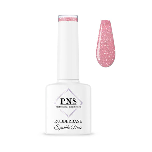 PNS Rubberbase Sparkle Rose 7ml