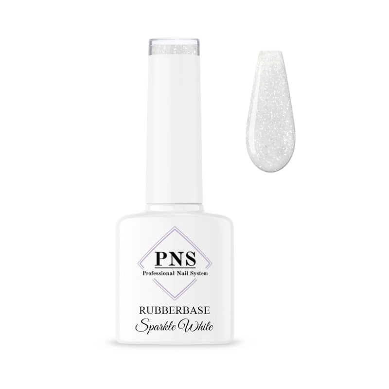 PNS Rubberbase Sparkle White 7ml