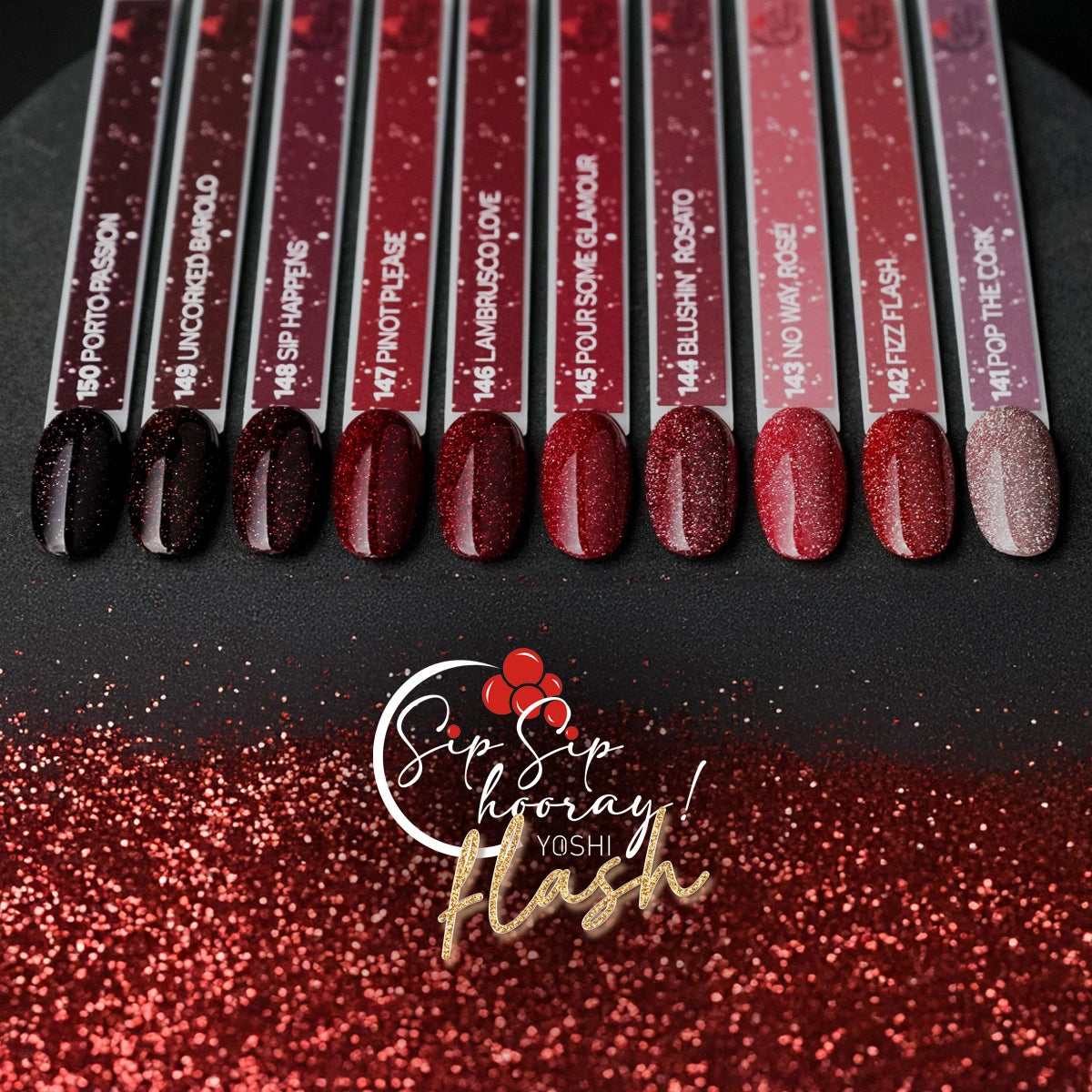 Yoshi Sip Sip Hooray Collection – 141 t/m 150 + Gratis Colourpop Stickers