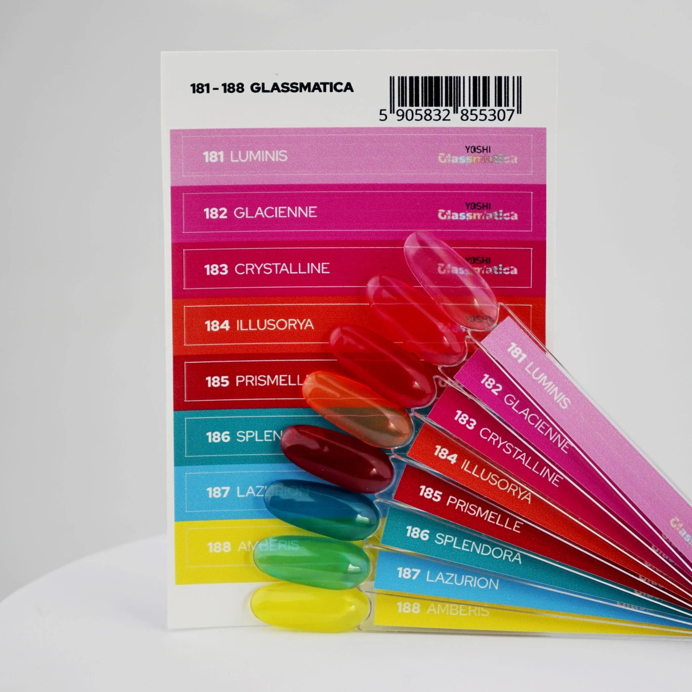 Yoshi Glassmatica Collection – 181 t/m 188 + Gratis Colourpop Stickers