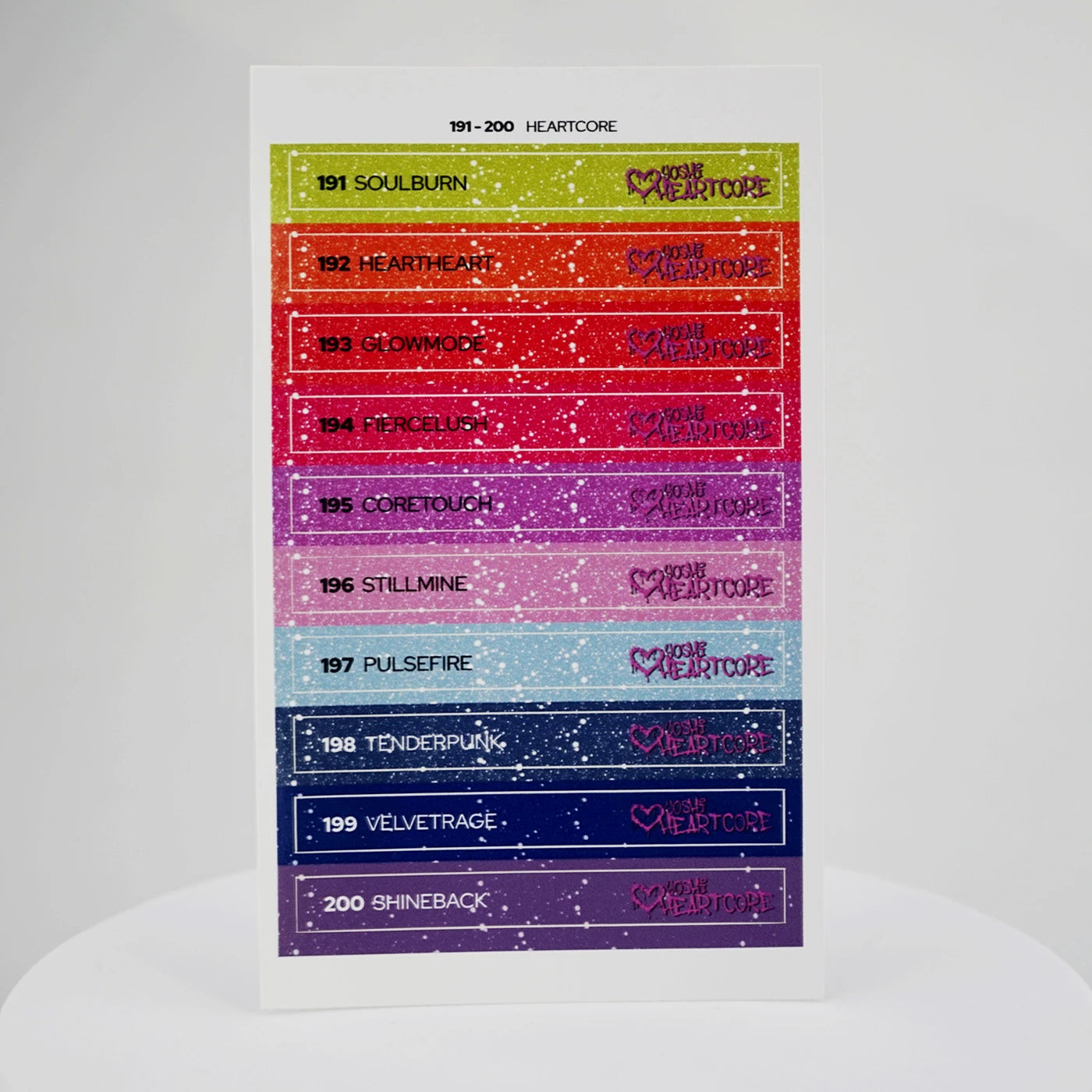 Yoshi Heartcore Collection – 191 t/m 200 + Gratis Colourpop Stickers