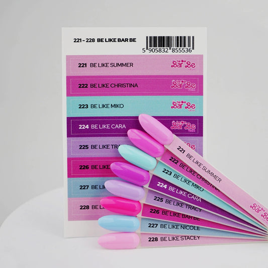 Yoshi Be Like Bar Be Collection – 221 t/m 228 + Gratis Colourpop Stickers