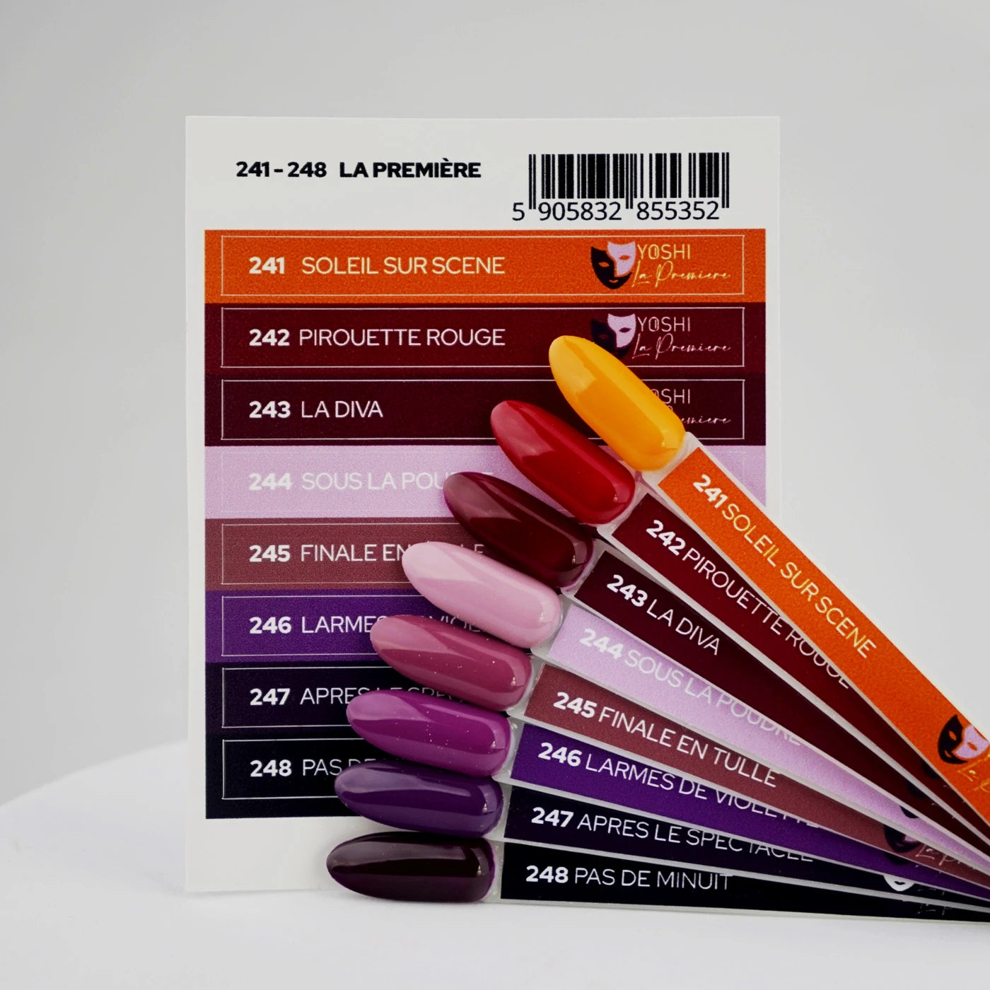 Yoshi La Premiere Collection – 241 t/m 248 + Gratis Colourpop Stickers