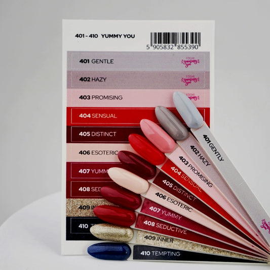 Yoshi Yummy You Collection – 401 t/m 410 + Gratis Colourpop Stickers