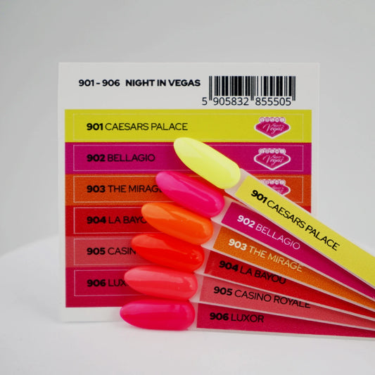 Yoshi Night In Vegas Collection – 901 t/m 906 + Gratis Colourpop Stickers