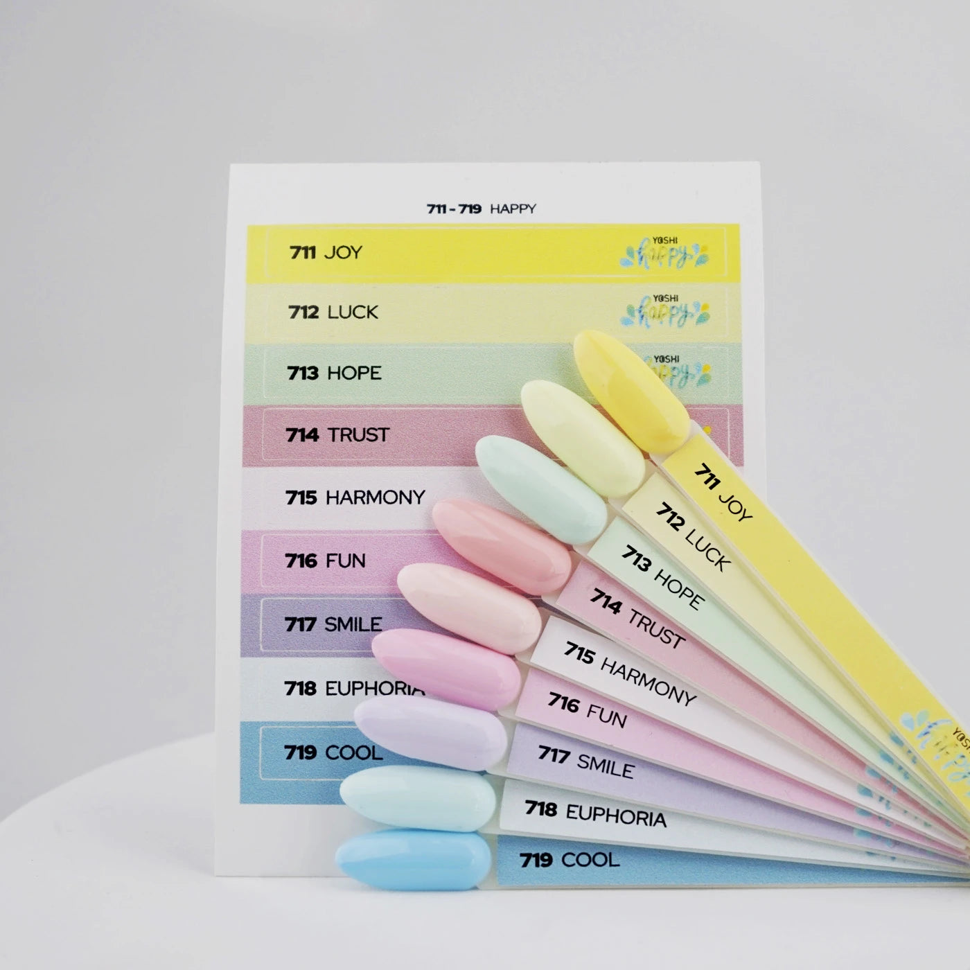 Yoshi Happy Collection – 711 t/m 719 + Gratis Colourpop Stickers