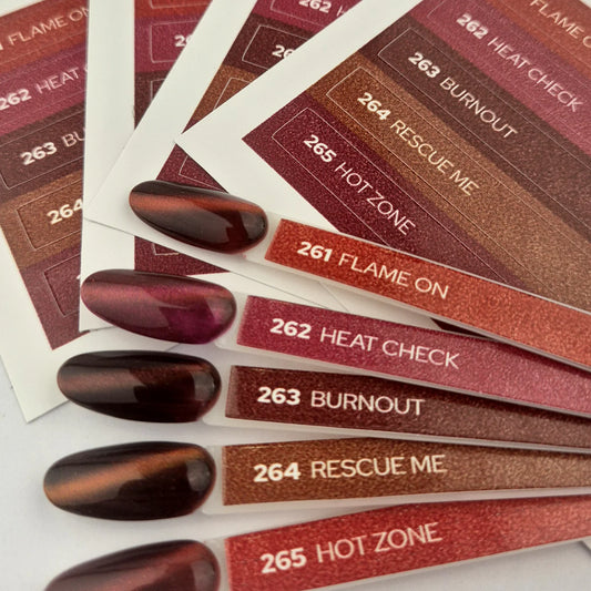 Yoshi Fireline Collection – 261 t/m 265 + Gratis Colourpop Stickers