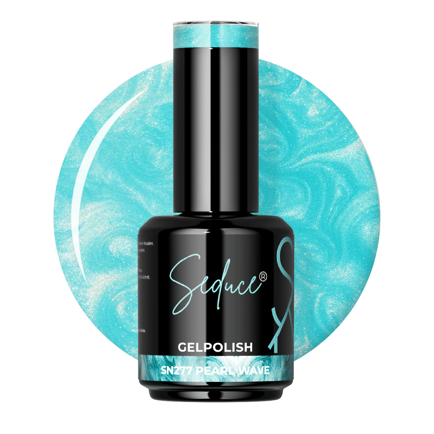  Blauwe pearl gelpolish colordrop van Seduce® Pearl Wave SN277 met zachte lichtreflecterende glans