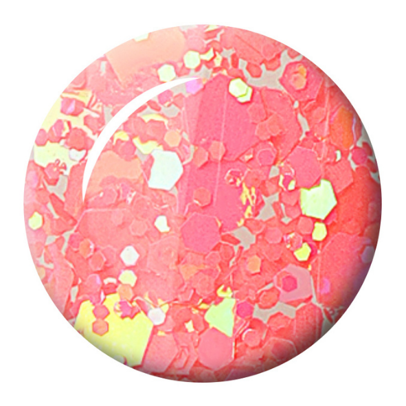 Seduce® Nail Art Glitter Gel in de kleur oranje, roze