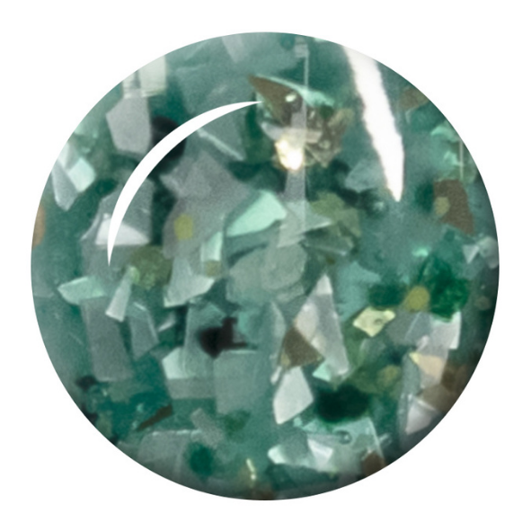 Seduce® Nail Art Glitter Flake Gel in de kleur wit, gold, groen