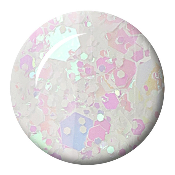 Seduce® Nail Art Glitter Gel in de kleur wit, roze